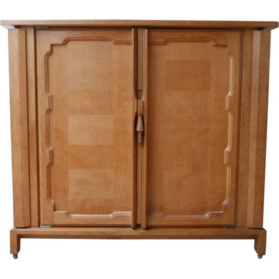 Image 1 of Armoire vintage en chêne modèle bouvine par Guillerme et Chambron, France 1960