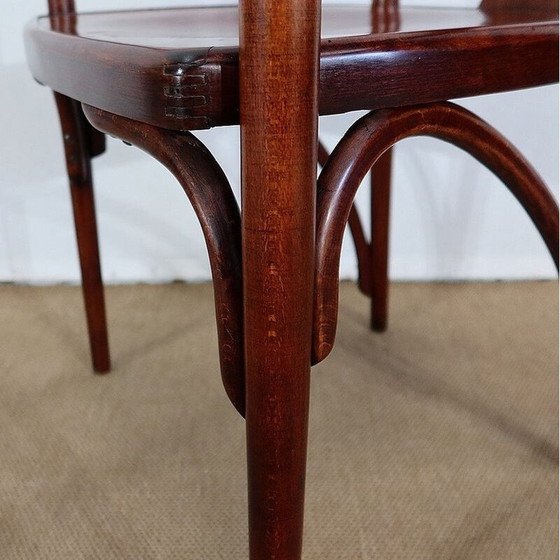 Image 1 of Paire de fauteuils vintage en bois courbé de la Maison Fischel, 1900