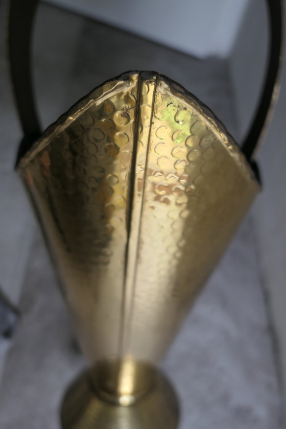 Image 1 of Porte-parapluie vintage en laiton Mécap