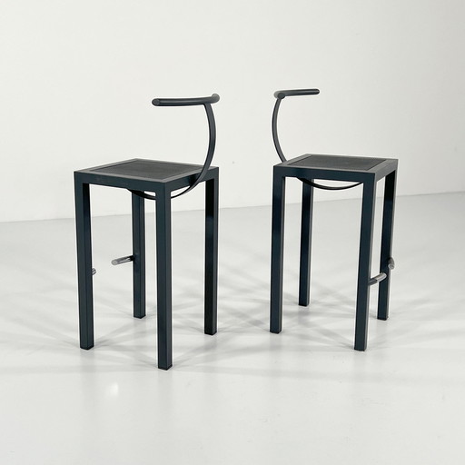 Paire de tabourets Sarapis par Philippe Starck pour Driade, 1980S