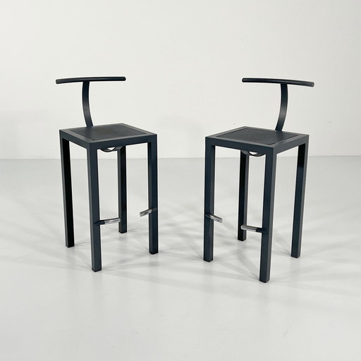 Paire de tabourets Sarapis par Philippe Starck pour Driade, 1980S