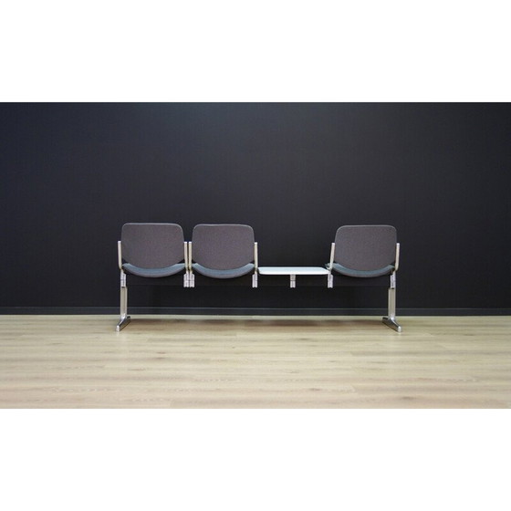 Image 1 of Banc en aluminium gris, design danois, années 1960, production : Danemark