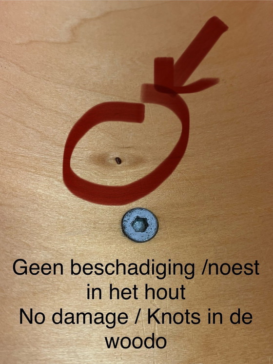 Image 1 of Porte-revues vintage en bois de bouleau - style Alvar Aalto