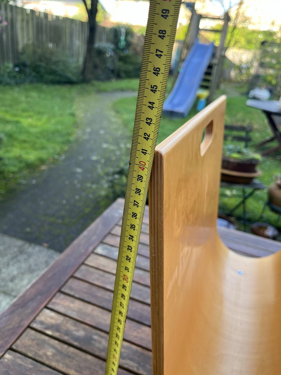 Image 1 of Porte-revues vintage en bois de bouleau - style Alvar Aalto