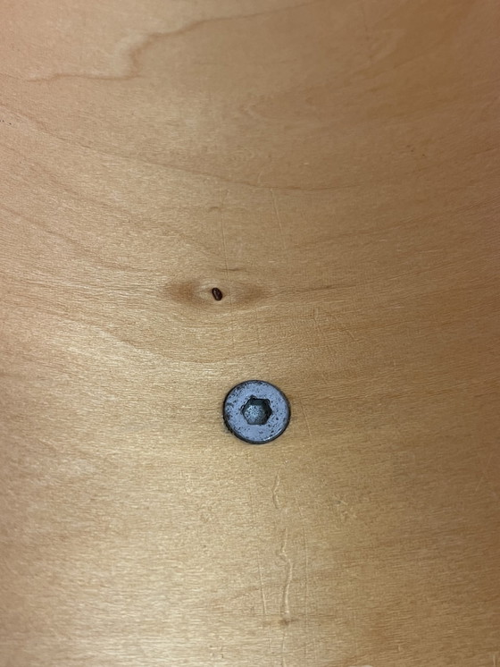 Image 1 of Porte-revues vintage en bois de bouleau - style Alvar Aalto