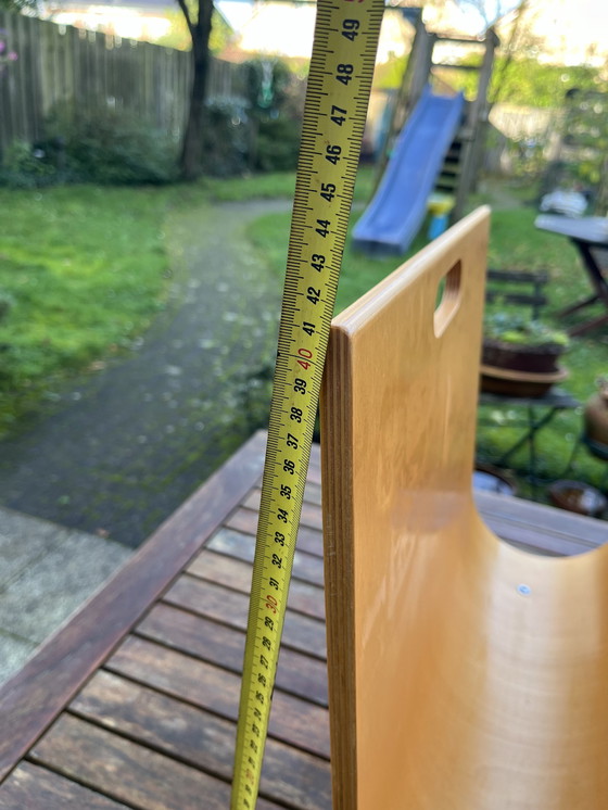 Image 1 of Porte-revues vintage en bois de bouleau - style Alvar Aalto