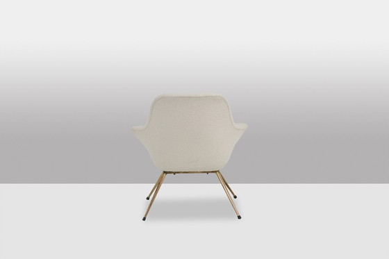 Image 1 of Paire De Fauteuils Cocktail En Laiton Doré. Années 1960.