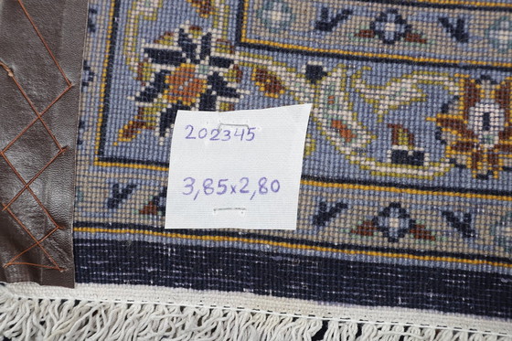 Image 1 of Tapis persan original noué à la main Kashan Fin avec soie 385 X 280 cm Top condition