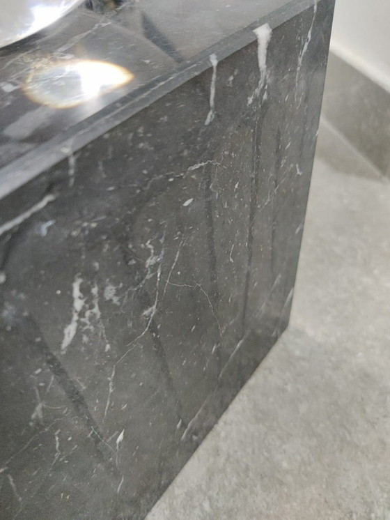 Image 1 of Table design vintage avec sphères et marbre, 1970S