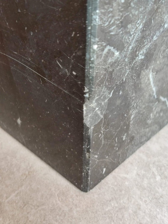 Image 1 of Table design vintage avec sphères et marbre, 1970S