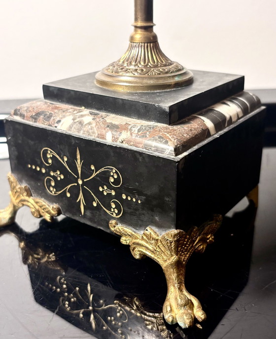 Image 1 of Candélabre Napoléon Iii Marbre