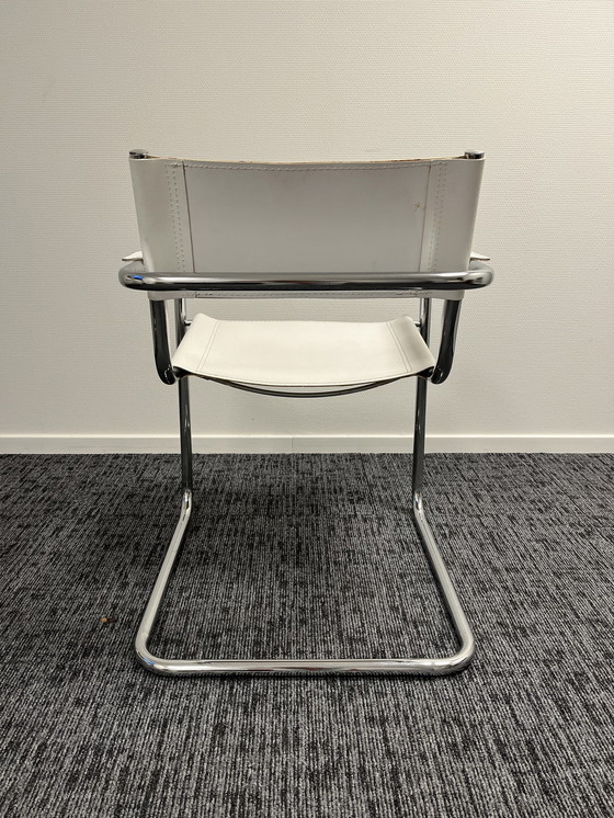 Image 1 of 3X Chaise de salle à manger (S34) Par Mart Stam