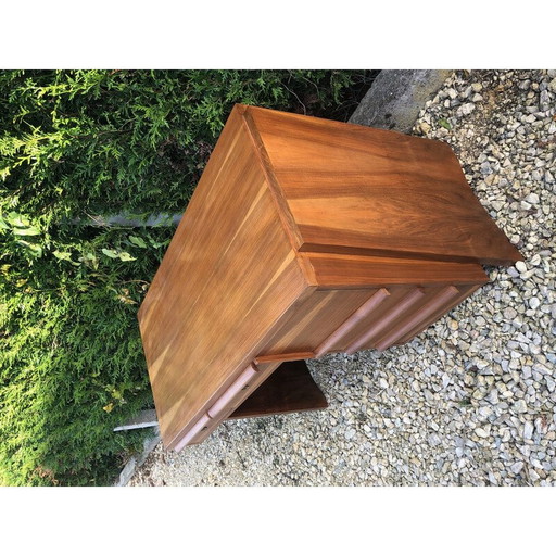 Bureau moderniste vintage en teck, 1950