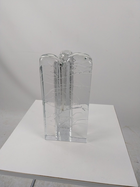 Image 1 of 1x Vase en verre pour 2 fleurs