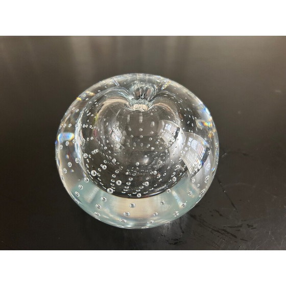 Image 1 of Soliflore vintage en cristal à bulles, 1960