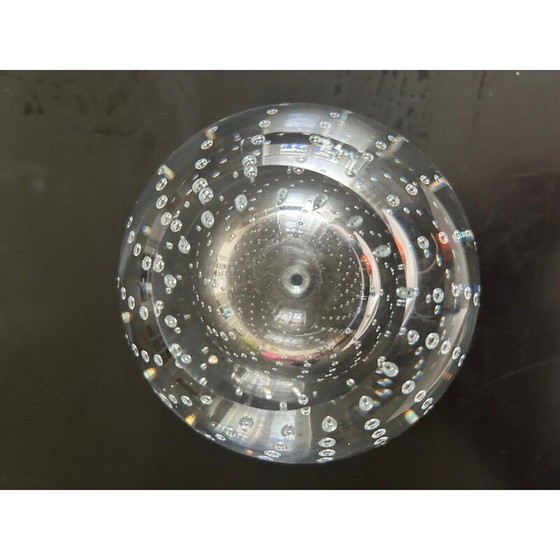 Image 1 of Soliflore vintage en cristal à bulles, 1960