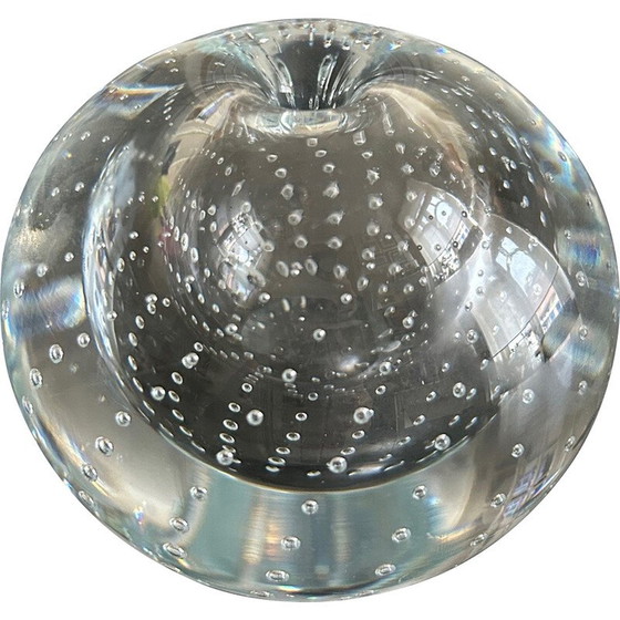 Image 1 of Soliflore vintage en cristal à bulles, 1960