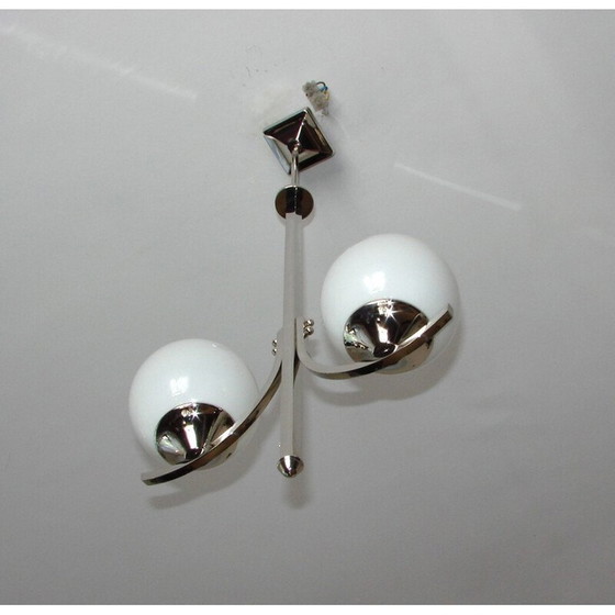 Image 1 of Lampe suspendue Vintage Art Deco en laiton, 1930