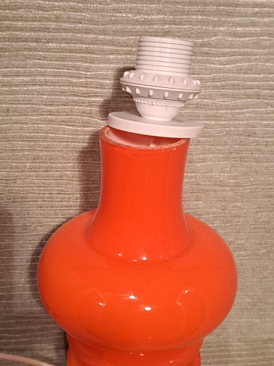 Image 1 of Lampe en verre de l'ère spatiale Orange