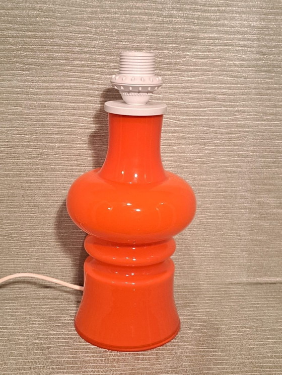 Image 1 of Lampe en verre de l'ère spatiale Orange