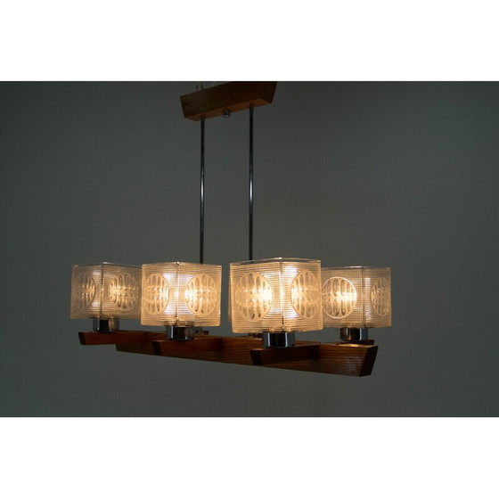 Image 1 of Paire de lustres du milieu du siècle par Instala Decin, Tchécoslovaquie, années 1970