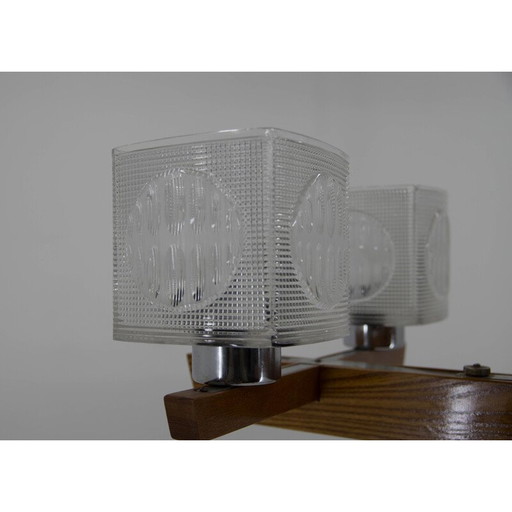 Paire de lustres du milieu du siècle par Instala Decin, Tchécoslovaquie, années 1970