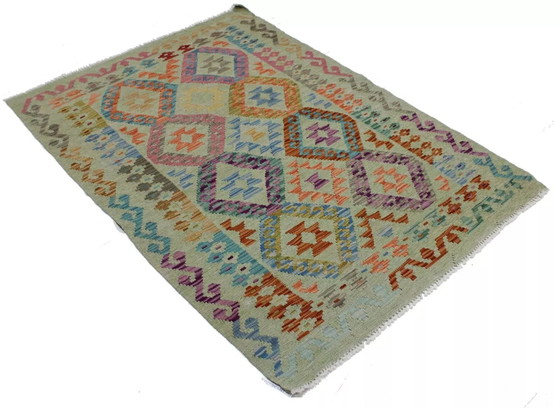 Image 1 of Original Old Style Kelim Afghan 148 X 102 Cm Top Condition