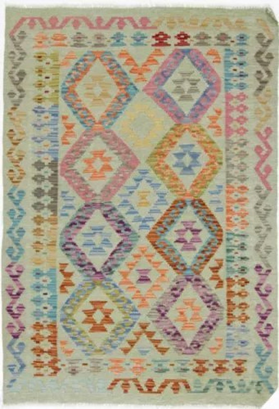 Image 1 of Original Old Style Kelim Afghan 148 X 102 Cm Top Condition