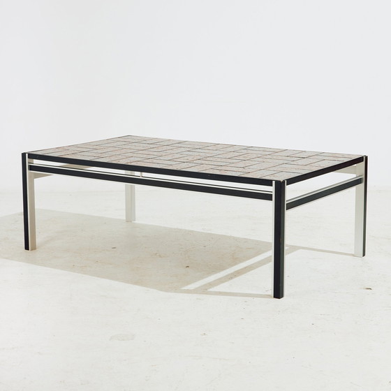 Image 1 of Mk10681 Table basse en acier et céramique, ensemble de 2