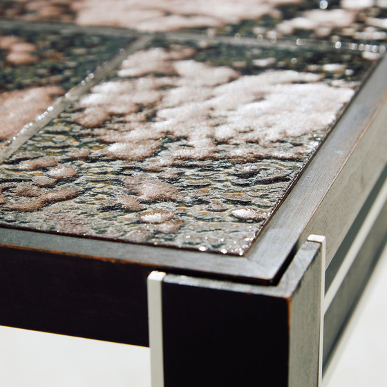 Image 1 of Mk10681 Table basse en acier et céramique, ensemble de 2