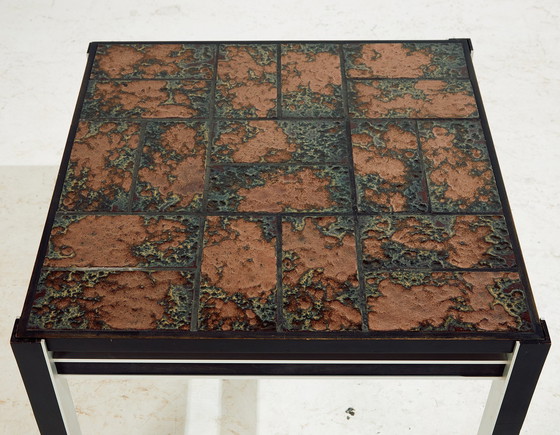 Image 1 of Mk10681 Table basse en acier et céramique, ensemble de 2