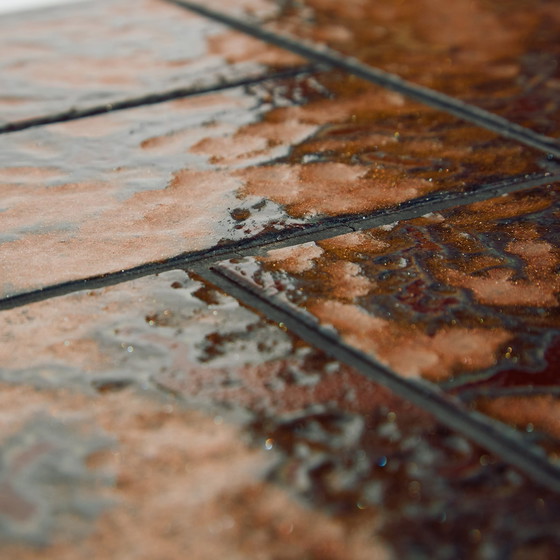 Image 1 of Mk10681 Table basse en acier et céramique, ensemble de 2