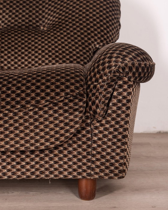 Image 1 of Canapé de salon et paire de fauteuils Vintage 70S en tissu design italien