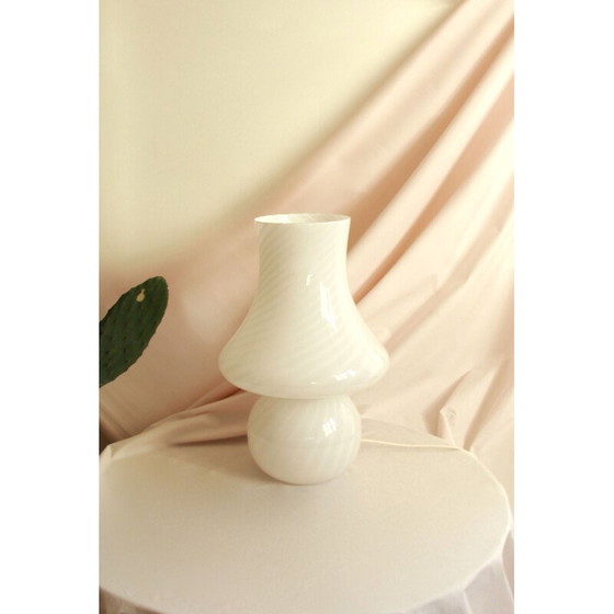 Image 1 of Vintage Magnolia Swirl Murano Mushroom Italie 1970