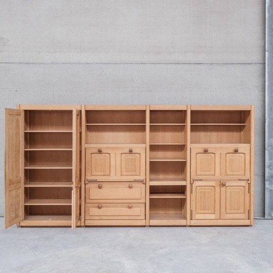 Image 1 of Armoire vintage en bois de chêne par Guillerme et Chambron, France 1960s