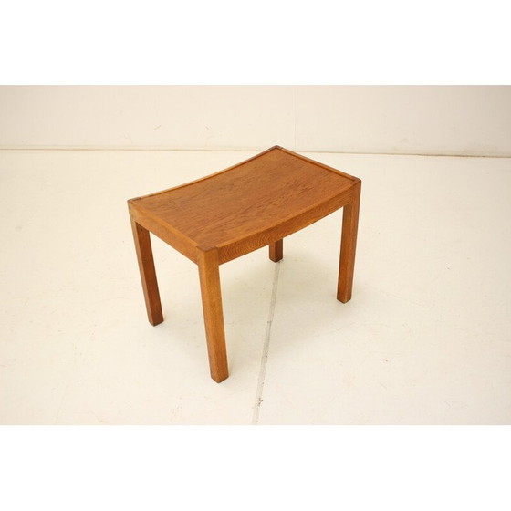 Image 1 of Tabouret vintage en bois, Tchécoslovaquie 1970