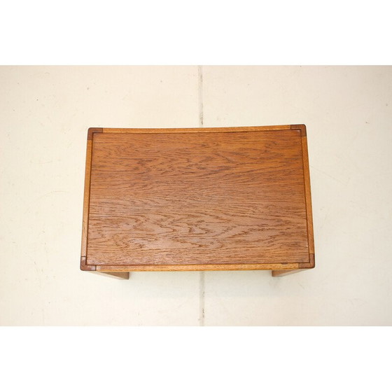 Image 1 of Tabouret vintage en bois, Tchécoslovaquie 1970