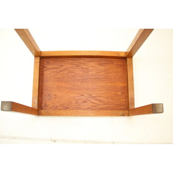 Image 1 of Tabouret vintage en bois, Tchécoslovaquie 1970