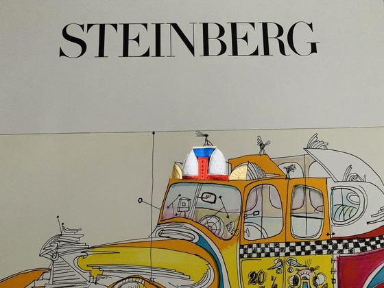 Image 1 of Saul Steinberg, signé avec l'inscription en Impressum Copyright "Maeght Editeur - Arte Paris" Lithographie offset.