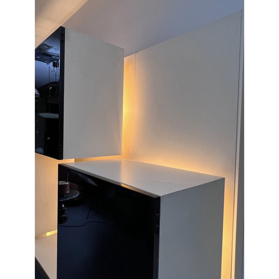 Image 1 of Bibliothèque vintage en bois par Roberto Monsani pour Acerbis, Italie, 1970