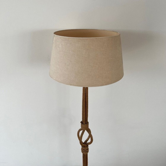 Image 1 of Lampadaire vintage en corde par Audoux-Minet, France 1960