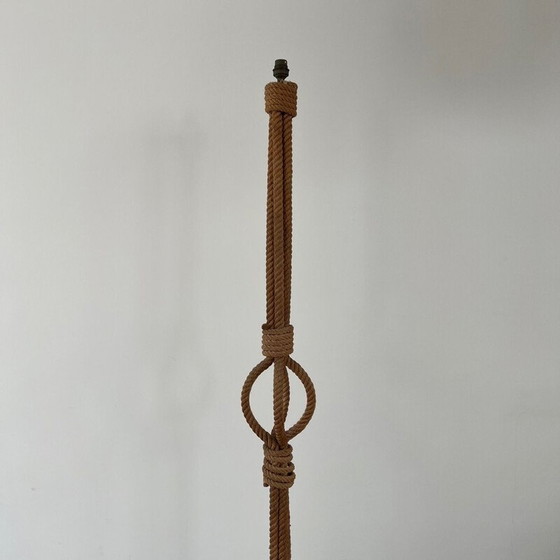 Image 1 of Lampadaire vintage en corde par Audoux-Minet, France 1960