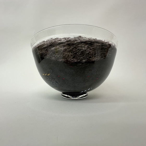 Image 1 of Vase vintage en verre "Satellite bowl" par Bertil Vallien pour Kosta Boda, Suède 1990