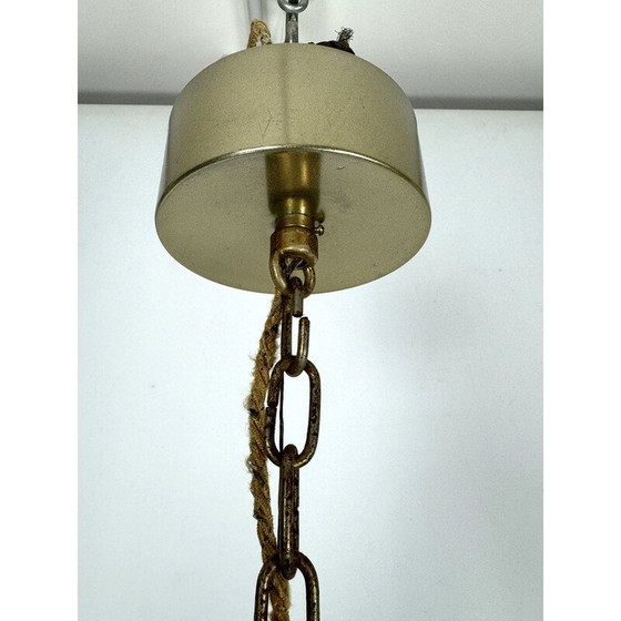 Image 1 of Lustre vintage "Ice" en acier chromé pour Sciolari avec 9 lumières, Italie 1960