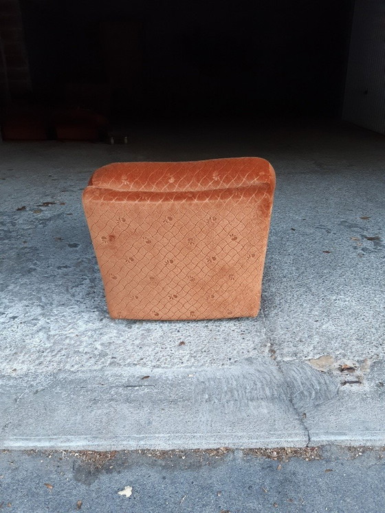 Image 1 of 2/7 Chauffeuse Orange Ligne Roset Pr M. Ducaroy Mod. Albany, Design Ép. Vintage