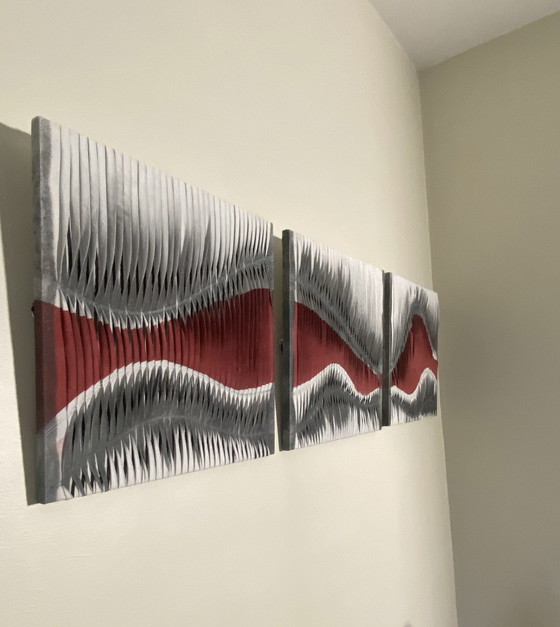 Image 1 of Tableau Sculpture Art Textiles Réf Fusion