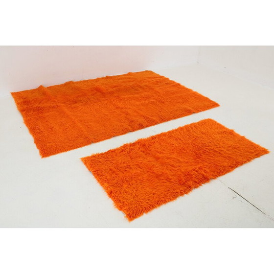 Image 1 of Paire de tapis en laine vintage, Danemark 1970