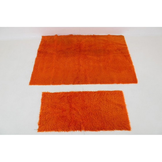 Image 1 of Paire de tapis en laine vintage, Danemark 1970