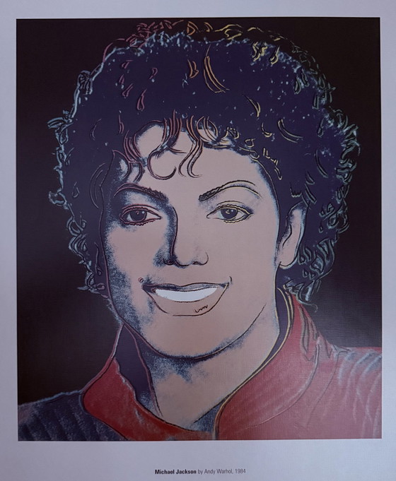 Image 1 of Andy Warhol : "Michael Jackson, 1984". ©2007 Fondation Andy Warhol pour les arts visuels, New York.