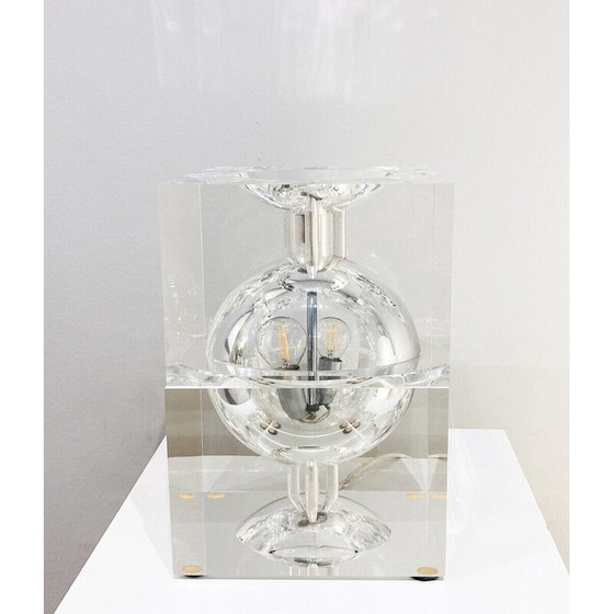 Image 1 of Lampe de table en plexiglas du Mid Century, 1970